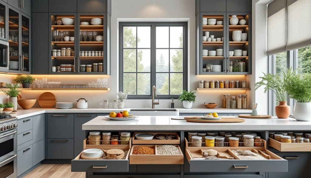 découvrez nos astuces pour un rangement efficace dans votre cuisine ! optimisez l'espace, organisez vos ustensiles et améliorez votre confort en cuisinant grâce à nos conseils pratiques.