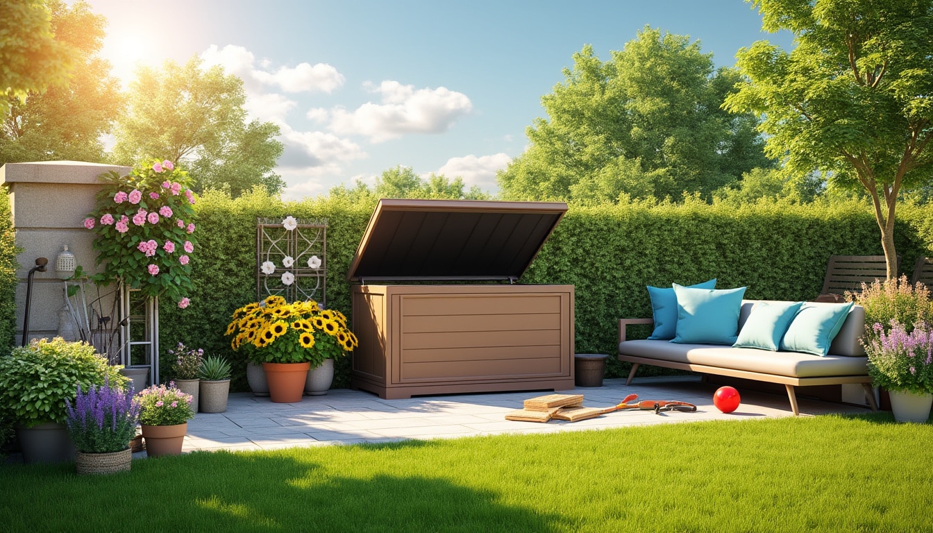 découvrez les nombreux avantages des coffres extérieurs de rangement pour votre jardin. ces solutions pratiques et esthétiques vous permettent d'organiser efficacement vos outils de jardinage, accessoires et mobilier tout en protégeant vos biens des intempéries. améliorez l'esthétique de votre espace extérieur tout en optimisant son rangement.