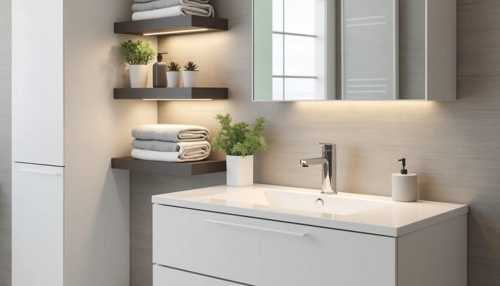 découvrez comment optimiser l'espace et le style de votre salle de bain avec notre sélection de meubles de rangement. transformez votre intérieur en alliant esthétique et fonctionnalité grâce à des solutions pratiques et élégantes!