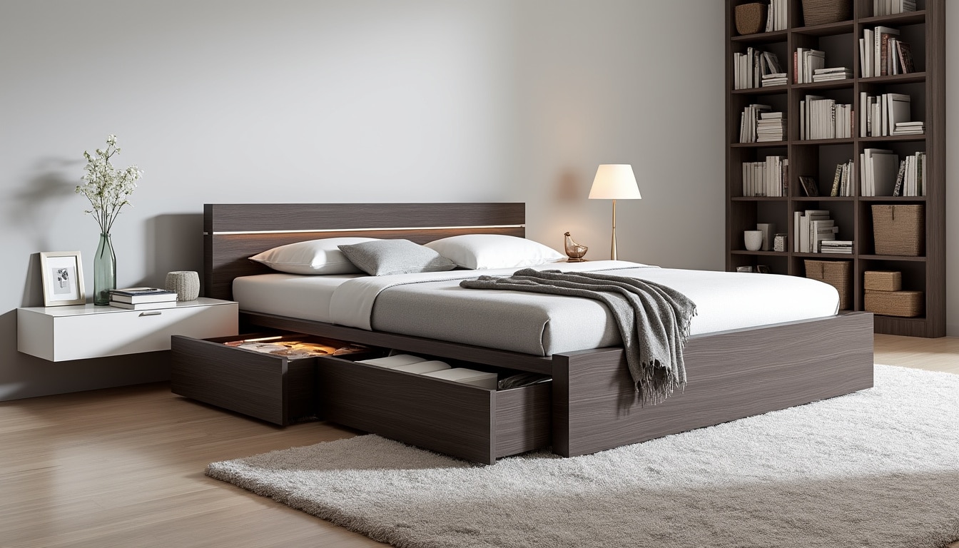 découvrez comment un lit avec rangement peut transformer votre chambre en optimisant l'espace. explorez les avantages d'un mobilier astucieux qui allie praticité et esthétique pour un environnement plus organisé et agréable.