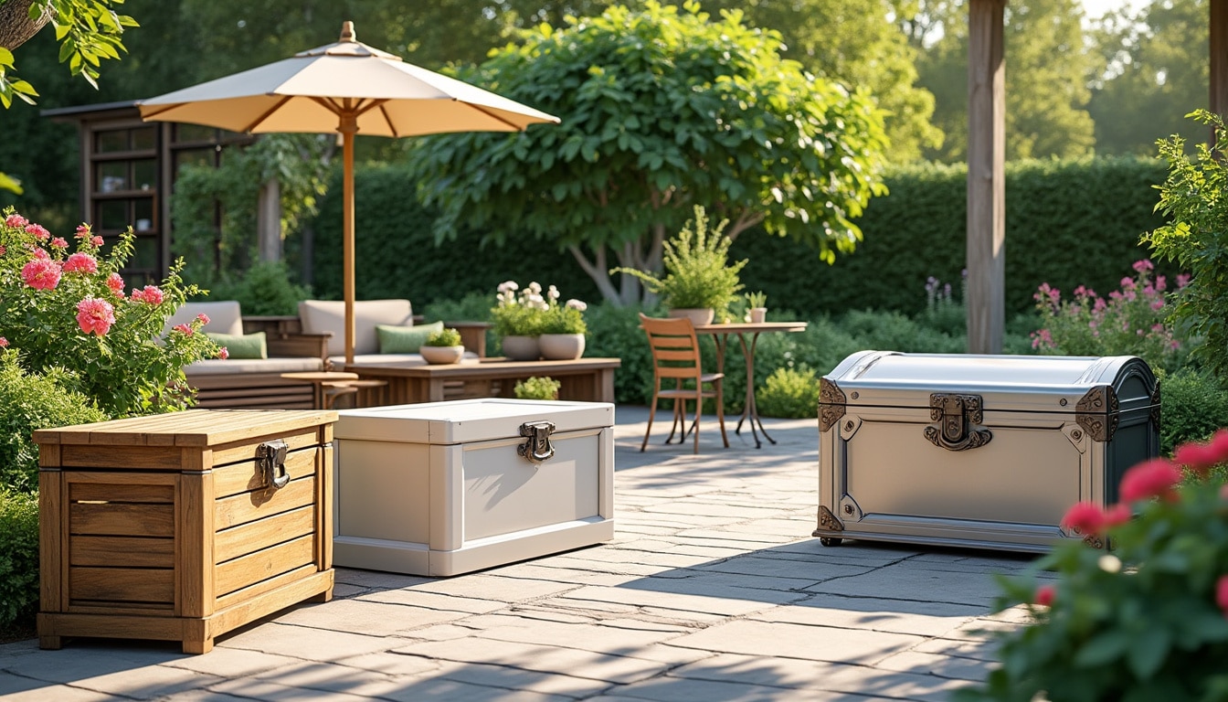 découvrez notre guide complet sur les coffres de rangement extérieur : conseils d'achat, astuces d'utilisation et sélection des modèles les plus adaptés pour optimiser votre espace extérieur tout en alliant style et fonctionnalité.