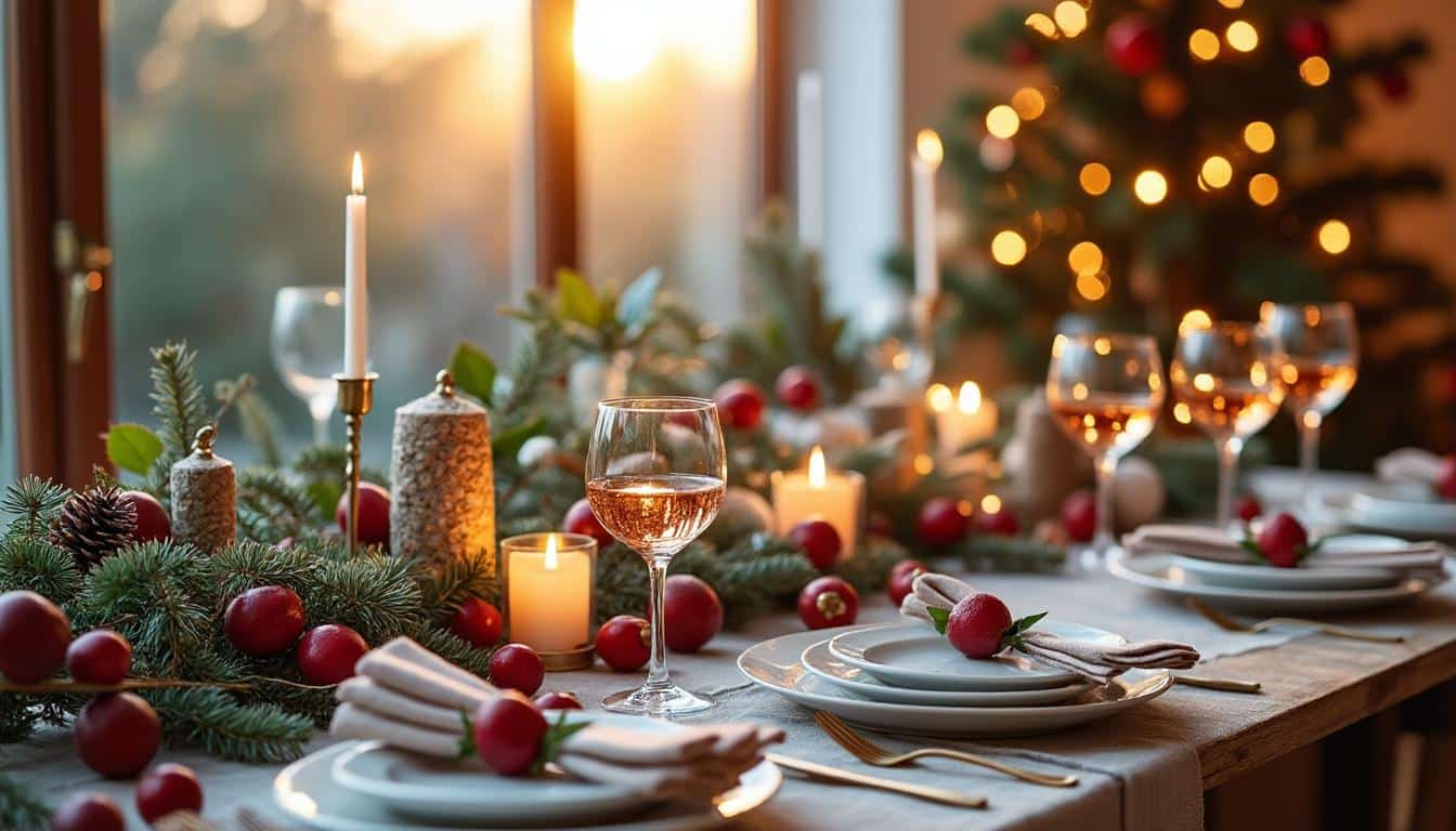 Illustration: Les styles et thèmes incontournables pour décorer la table de Noël