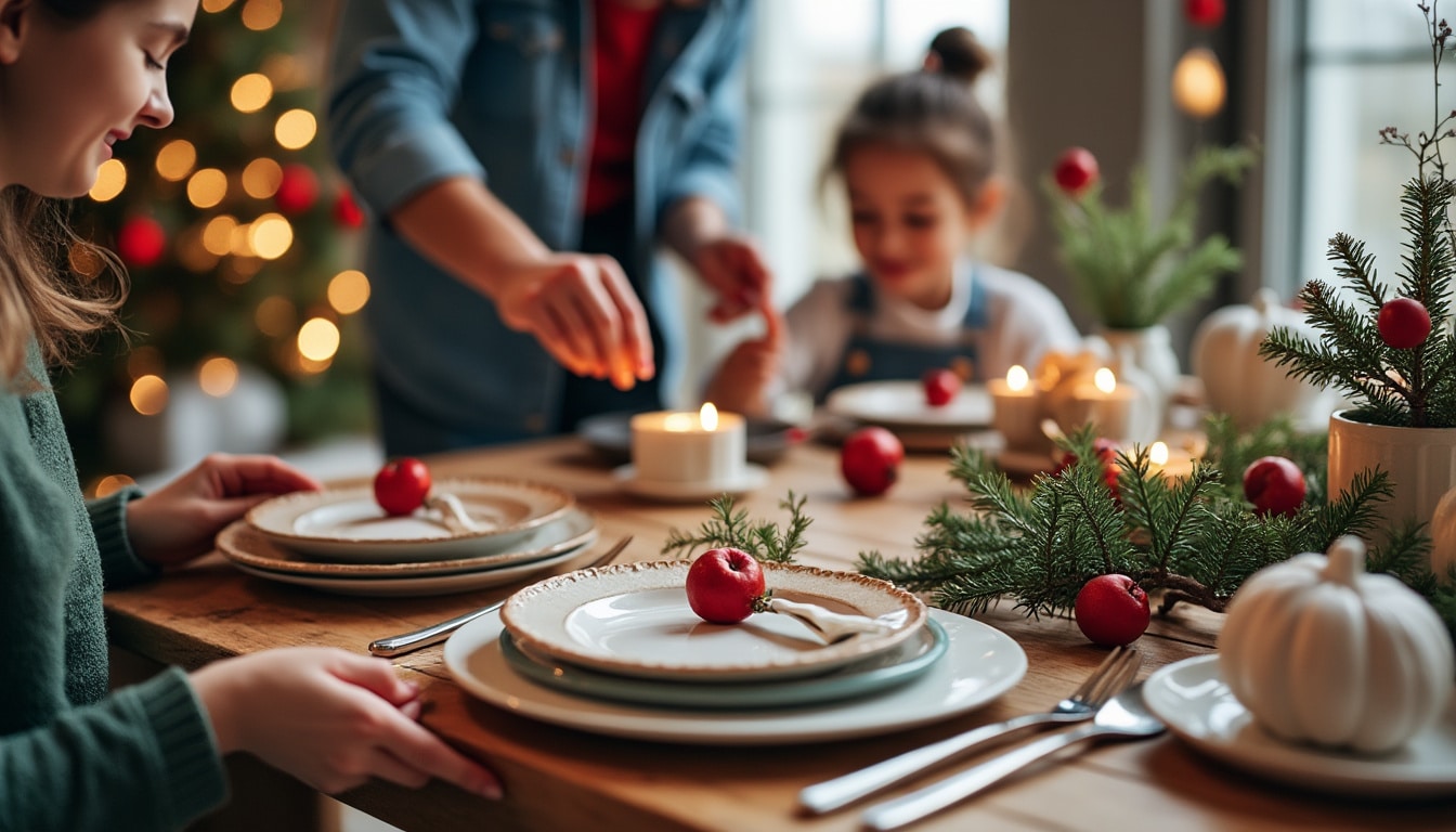 Illustration: Pourquoi choisir une décoration de Noël pour la table à faire soi-même ?