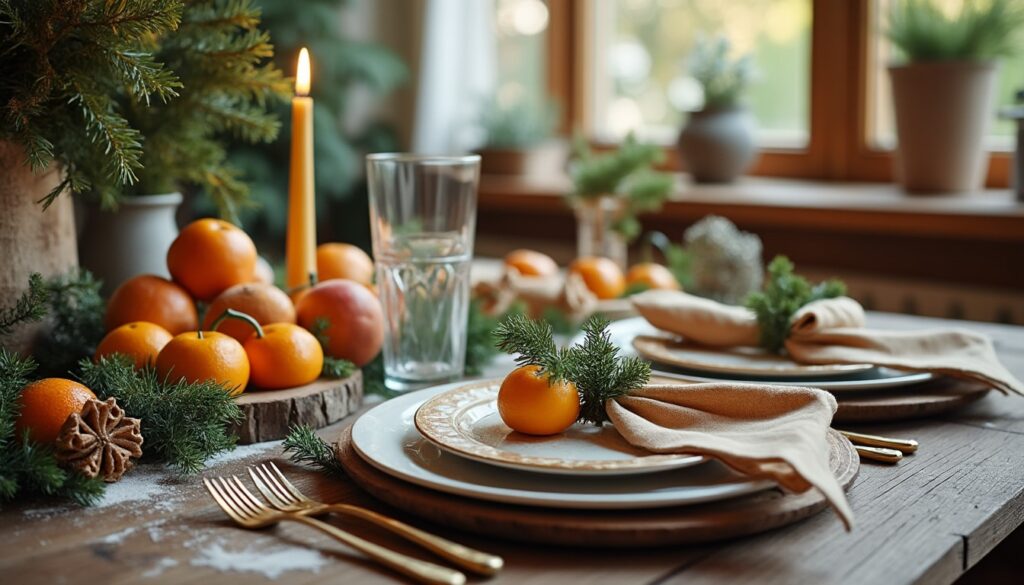 Décoration de Noël pour la table à faire soi-même : idées et tutos
