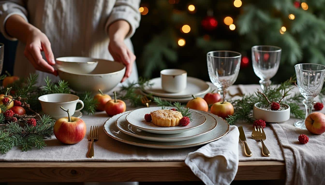 Illustration: Choisir le style et l’ambiance de la décoration de table de Noël