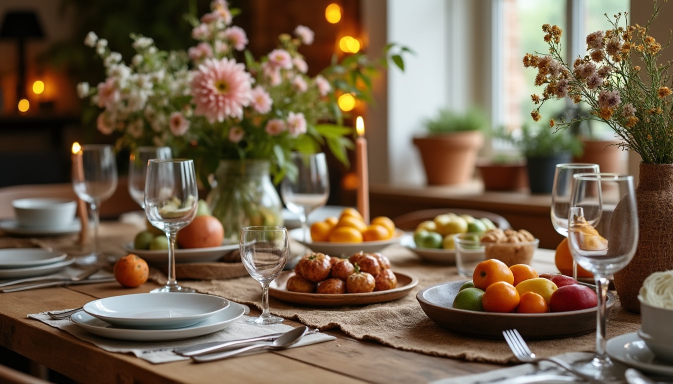 Illustration: Idées et inspirations pour la décoration de table à manger selon les saisons et les styles