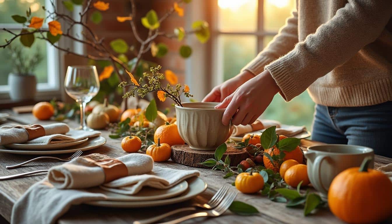 Illustration: Comprendre l’art de la décoration de table d’automne pour une ambiance chaleureuse