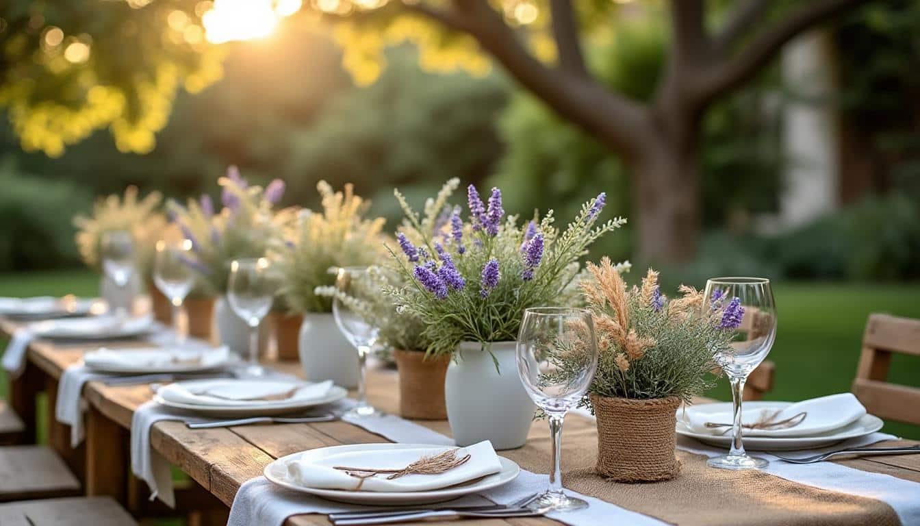 Illustration: Comment réussir la décoration de table de mariage champêtre : principes et conseils pratiques