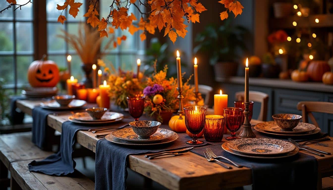 Illustration: Plongez vos invités dans l’ambiance grâce à la décoration de table pour Halloween