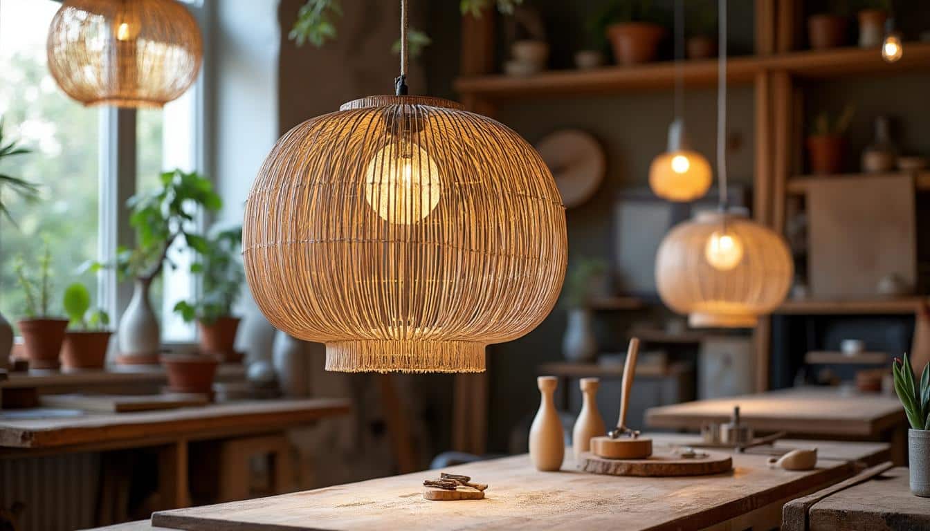 Illustration: Comprendre la suspension en rotin à tressage irrégulier artisanal et son histoire