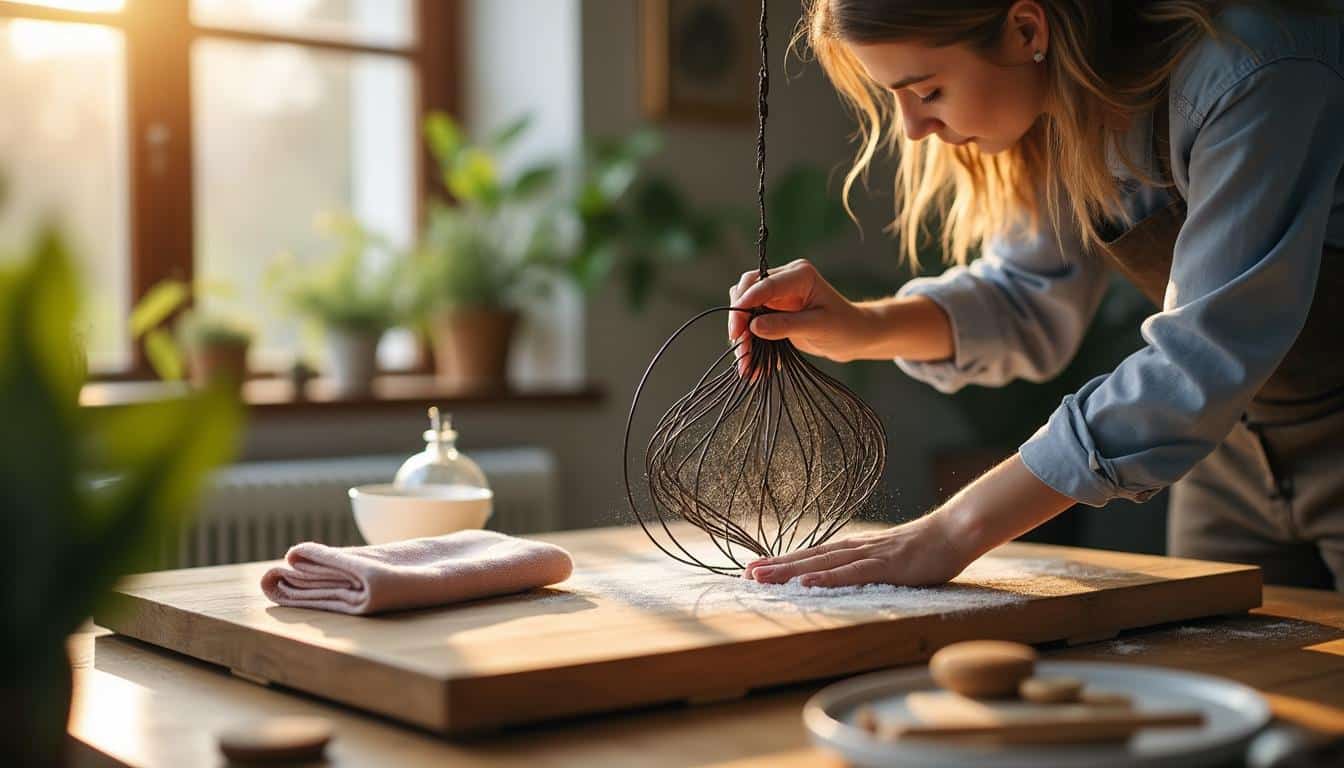 Illustration: Diagnostiquer et préparer le nettoyage pour raviver l’éclat de sa suspension en rotin