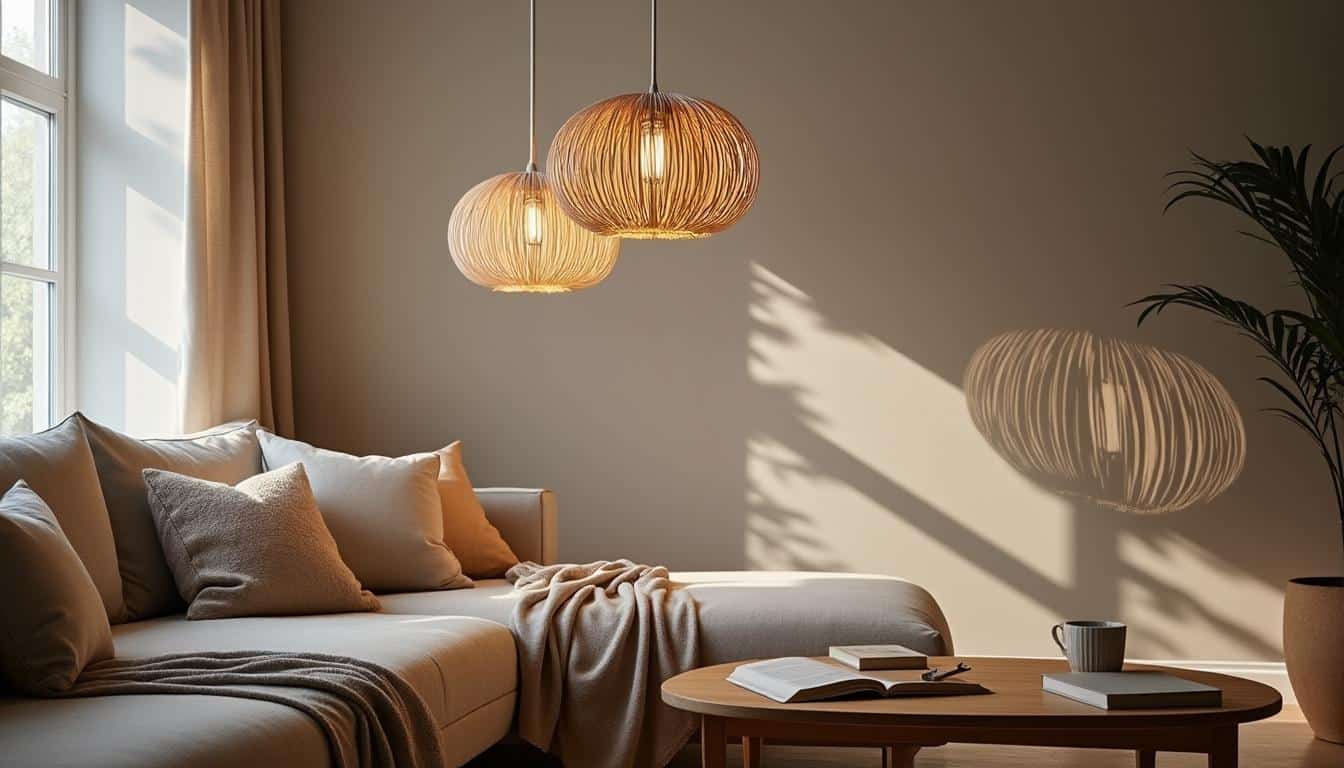 Suspension rotin : comment dissimuler le fil visible avec style