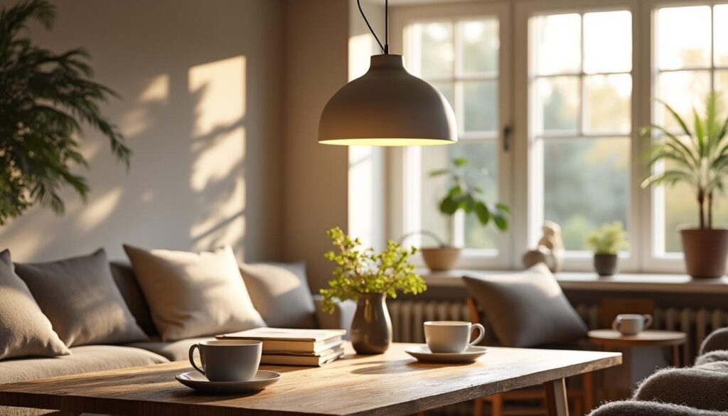 Luminaire suspension déportée : éclairage flexible et design unique