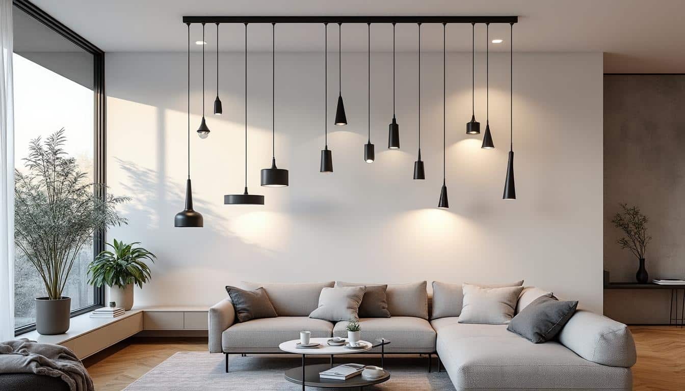 Illustration: Comprendre le principe du luminaire suspendu sur un rail modulable