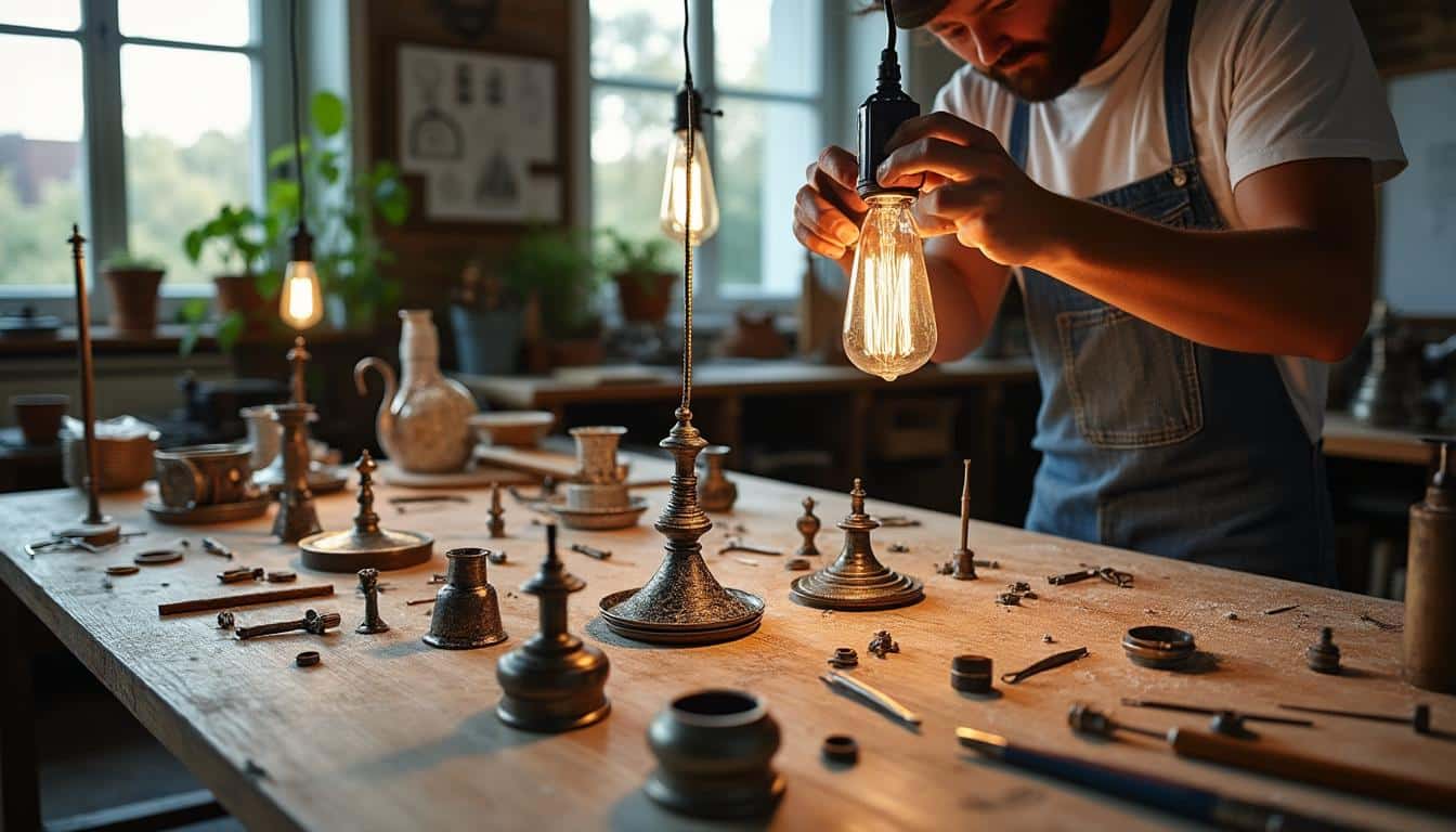 Illustration: Comprendre le rôle et la structure d’une armature pour suspension lumineuse