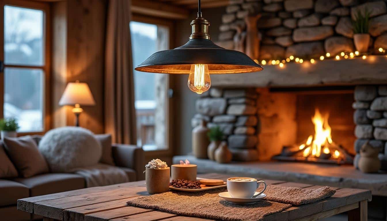 Suspension luminaire chalet : charme rustique et ambiance chaleureuse