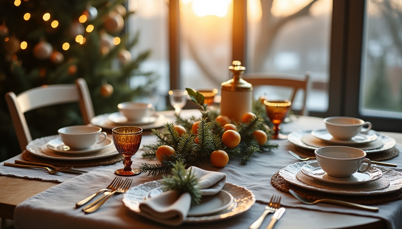 Illustration: Personnaliser sa table festive : pourquoi adopter une décoration DIY pour Noël ?