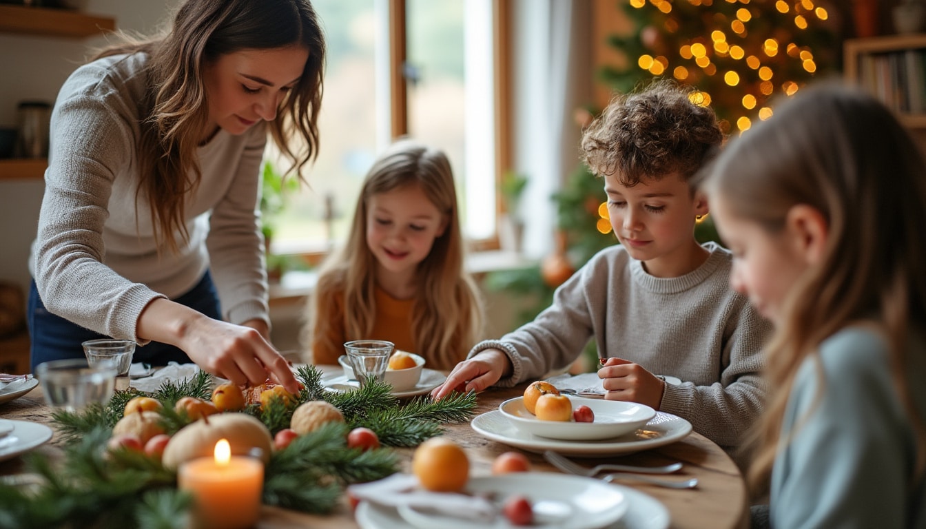 Illustration: Pourquoi choisir de réaliser la décoration de table de Noël soi-même ?