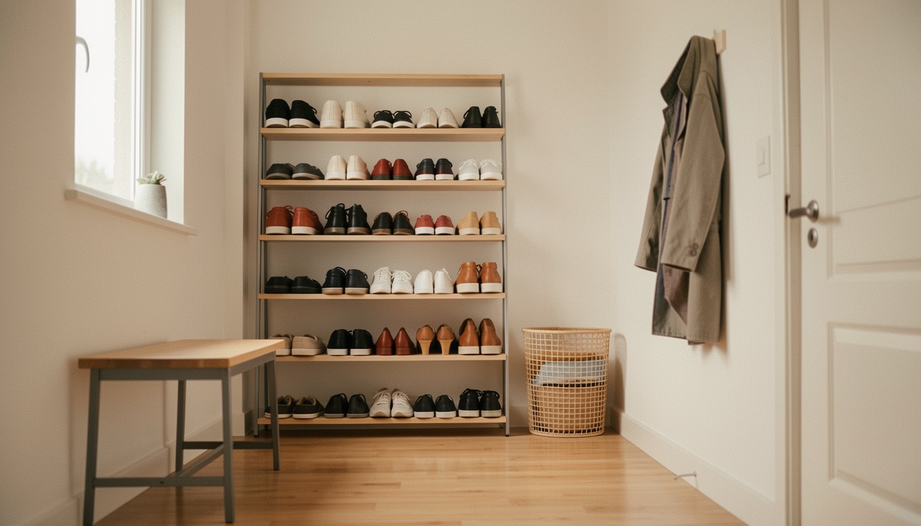 Choisir une étagère à chaussures sans perdre de place