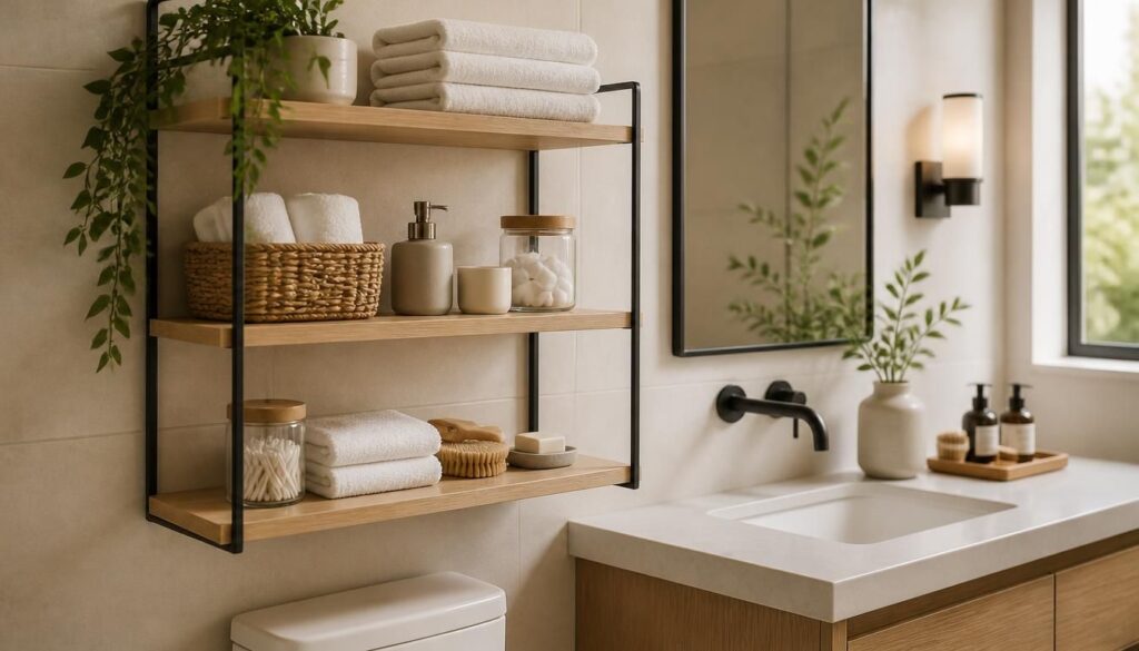 Étagère de salle de bain : bien choisir et organiser